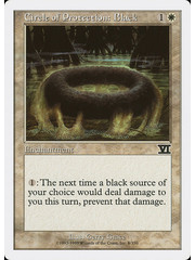 Magic: The Gathering Circle of Protection: Black (008) Moderately Played