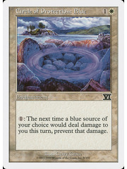 Magic: The Gathering Circle of Protection: Blue (009) Moderately Played