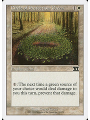 Magic: The Gathering Circle of Protection: Green (010) Moderately Played
