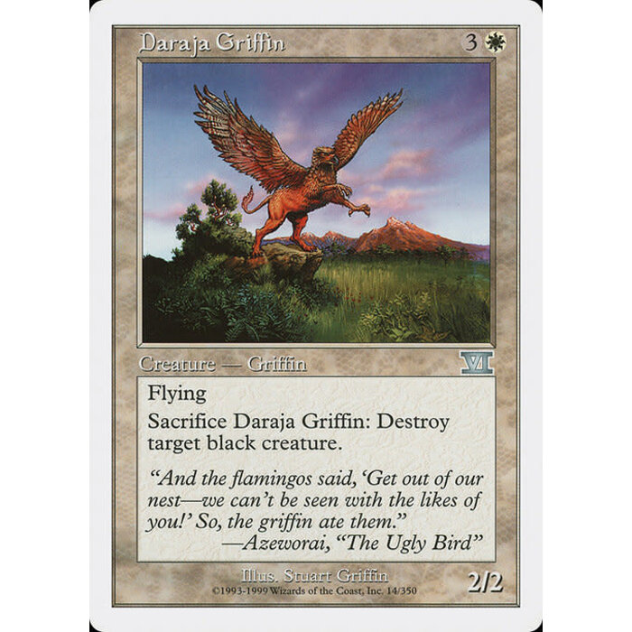 Magic: The Gathering Daraja Griffin (014) Moderately Played