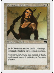 Magic: The Gathering D'Avenant Archer (015) Moderately Played