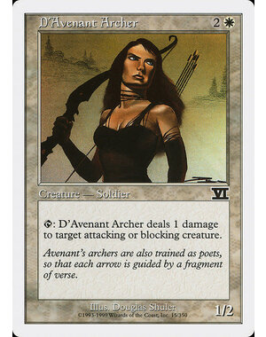 Magic: The Gathering D'Avenant Archer (015) Moderately Played
