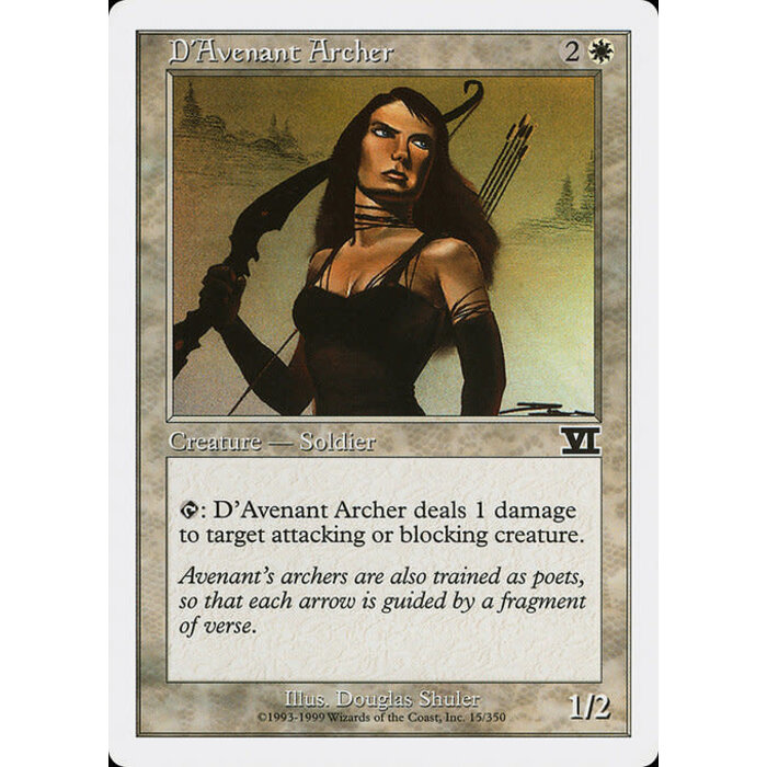 Magic: The Gathering D'Avenant Archer (015) Moderately Played