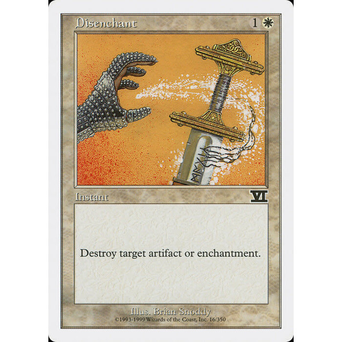 Magic: The Gathering Disenchant (016) Moderately Played