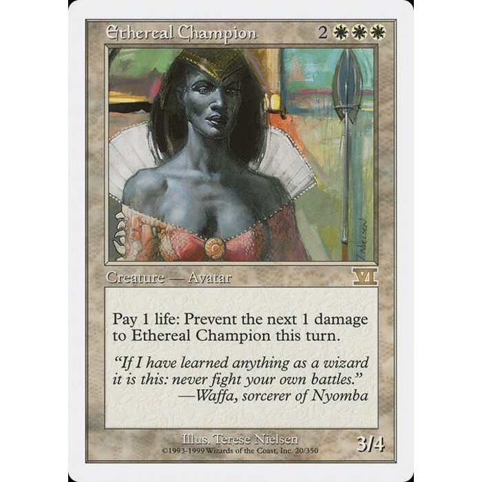 Magic: The Gathering Ethereal Champion (020) Damaged