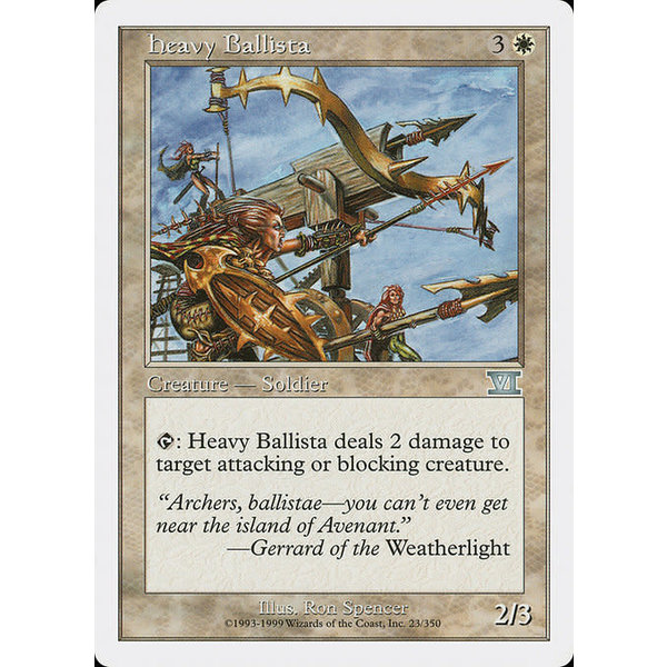 Magic: The Gathering Heavy Ballista (023) Damaged