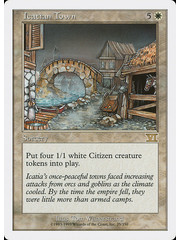 Magic: The Gathering Icatian Town (025) Heavily Played
