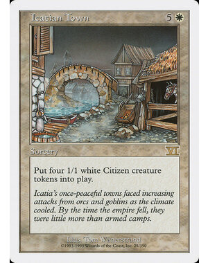 Magic: The Gathering Icatian Town (025) Heavily Played