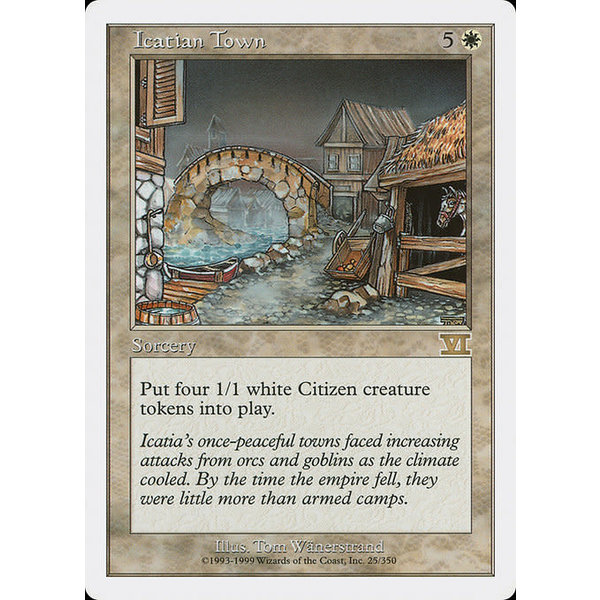 Magic: The Gathering Icatian Town (025) Heavily Played