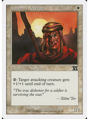 Magic: The Gathering Infantry Veteran (026) Moderately Played