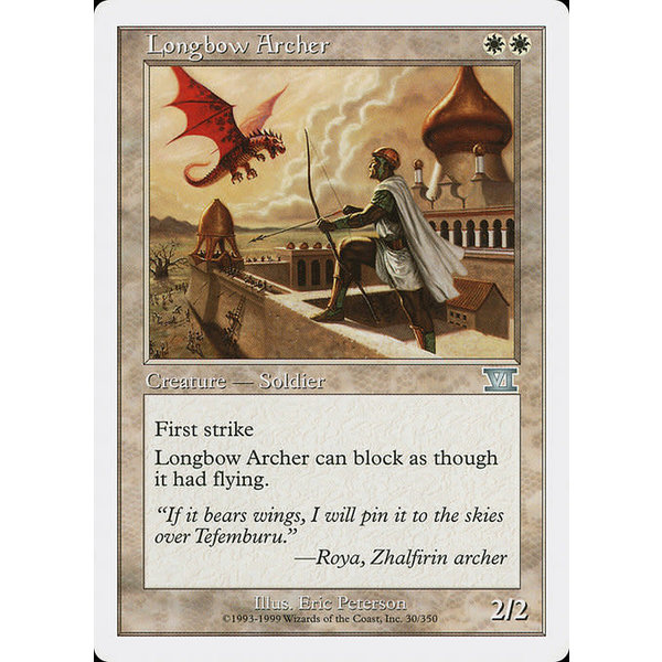 Magic: The Gathering Longbow Archer (030) Moderately Played