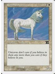 Magic: The Gathering Regal Unicorn (035) Damaged