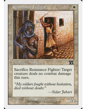 Magic: The Gathering Resistance Fighter (038) Heavily Played