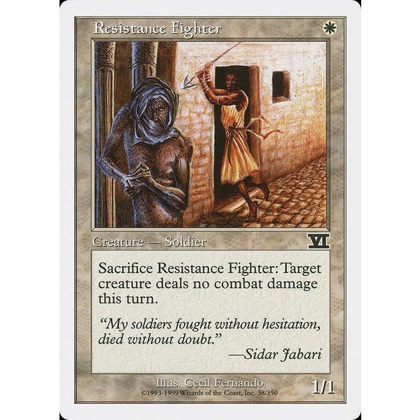 Magic: The Gathering Resistance Fighter (038) Heavily Played