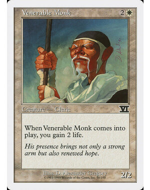 Magic: The Gathering Venerable Monk (050) Moderately Played