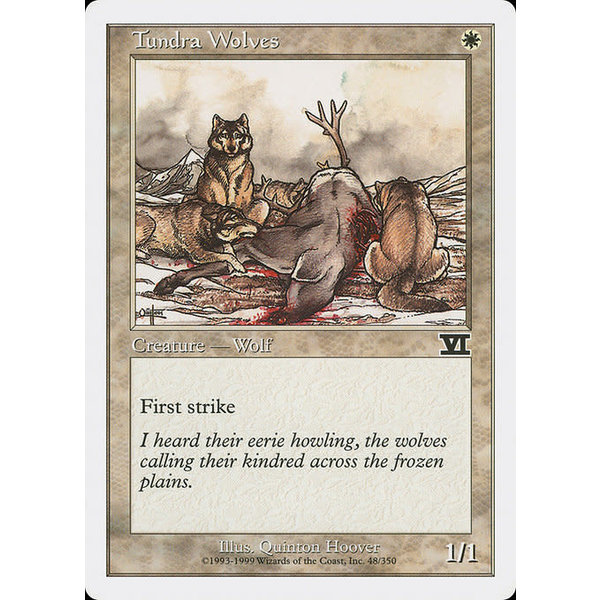 Magic: The Gathering Tundra Wolves (048) Heavily Played
