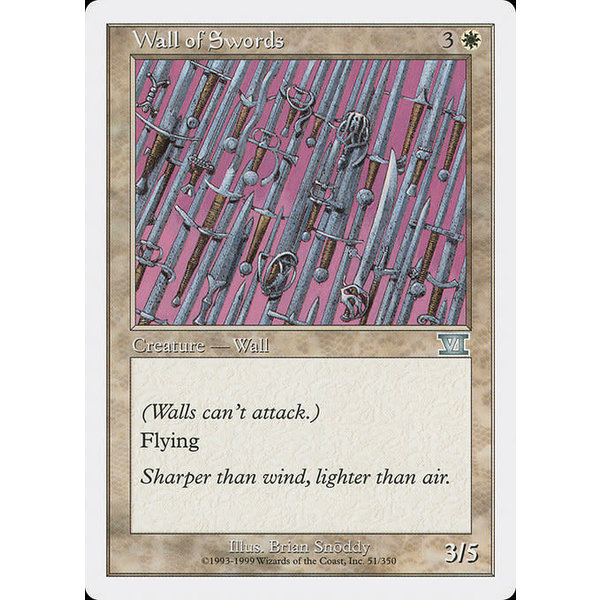 Magic: The Gathering Wall of Swords (051) Moderately Played