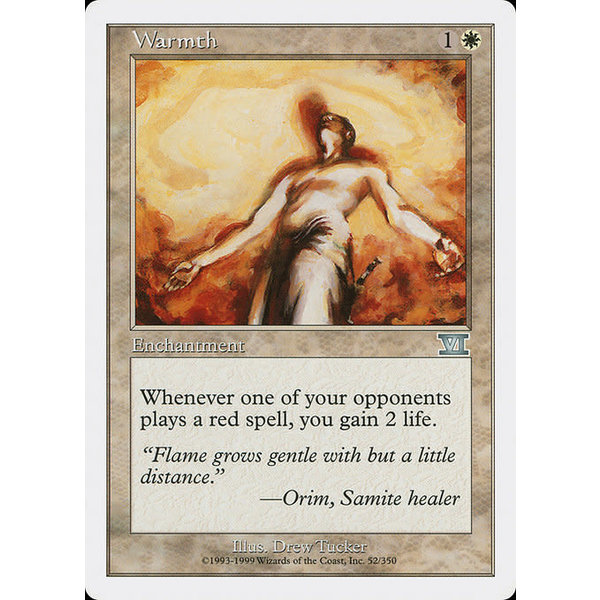 Magic: The Gathering Warmth (052) Moderately Played