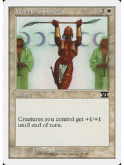 Magic: The Gathering Warrior's Honor (053) Moderately Played