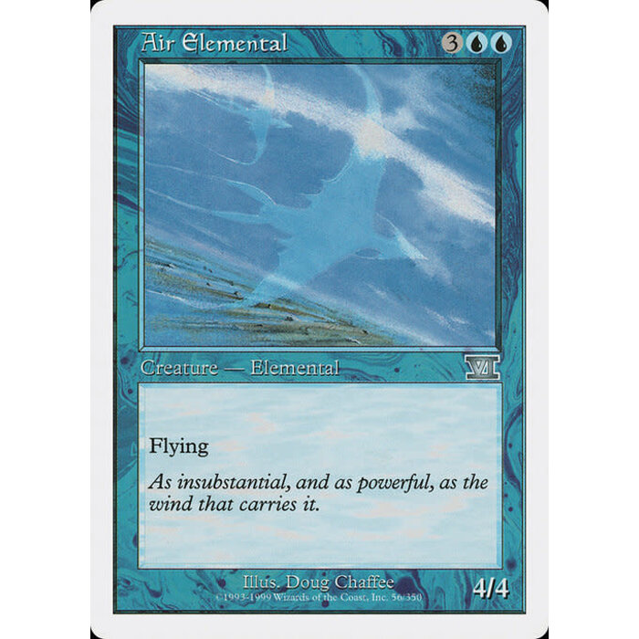 Magic: The Gathering Air Elemental (056) Moderately Played