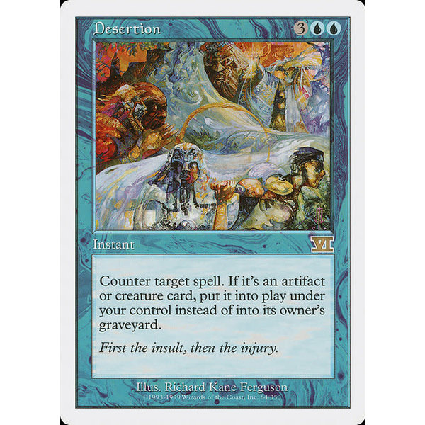 Magic: The Gathering Desertion (064) Heavily Played