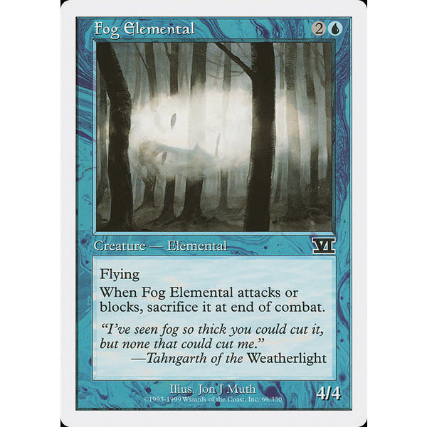 Magic: The Gathering Fog Elemental (069) Heavily Played