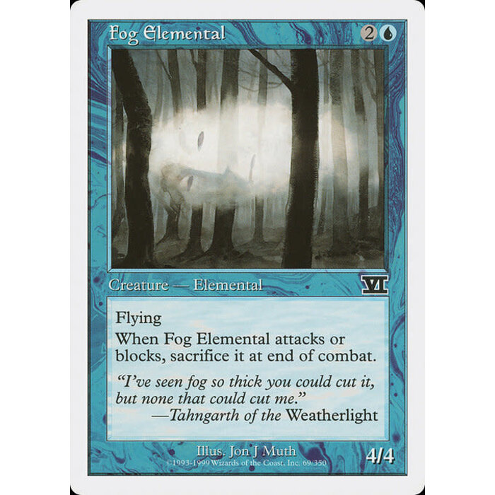 Magic: The Gathering Fog Elemental (069) Heavily Played