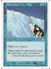 Magic: The Gathering Glacial Wall (072) Moderately Played