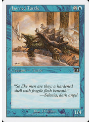 Magic: The Gathering Horned Turtle (074) Heavily Played