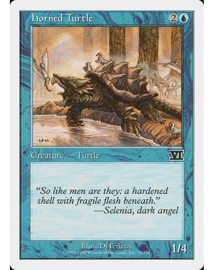 Magic: The Gathering Horned Turtle (074) Heavily Played