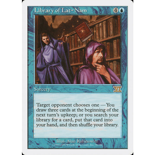 Magic: The Gathering Library of Lat-Nam (078) Heavily Played
