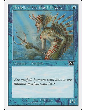 Magic: The Gathering Merfolk of the Pearl Trident (082) Heavily Played