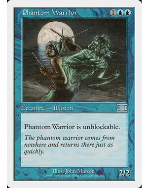 Magic: The Gathering Phantom Warrior (085) Heavily Played