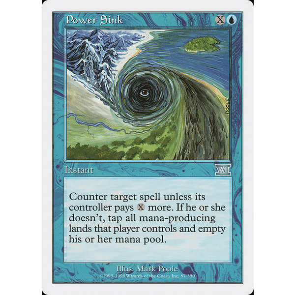 Magic: The Gathering Power Sink (087) Heavily Played