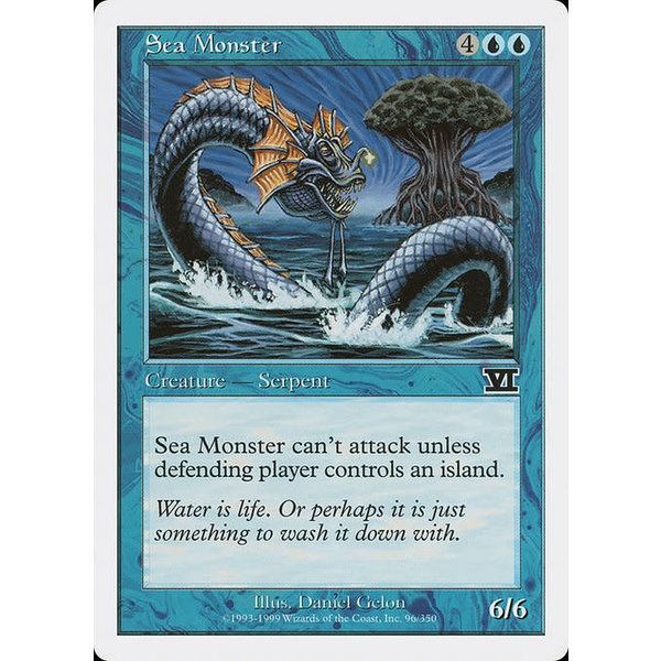 Magic: The Gathering Sea Monster (096) Moderately Played