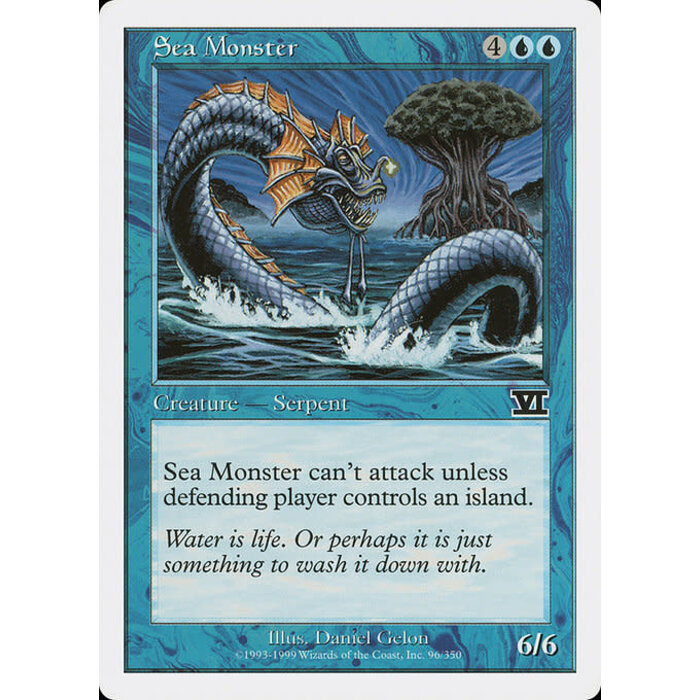 Magic: The Gathering Sea Monster (096) Moderately Played