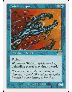 Magic: The Gathering Sibilant Spirit (098) Heavily Played