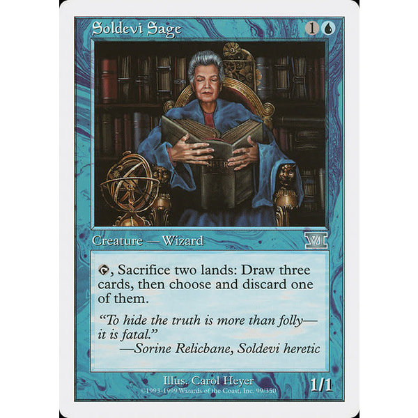 Magic: The Gathering Soldevi Sage (099) Moderately Played