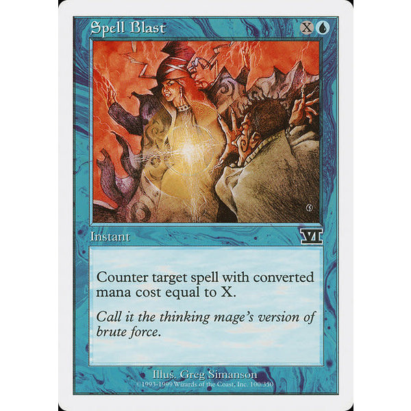 Magic: The Gathering Spell Blast (100) Heavily Played