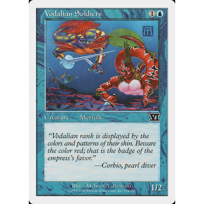 Magic: The Gathering Vodalian Soldiers (104) Moderately Played