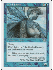 Magic: The Gathering Wind Spirit (107) Moderately Played