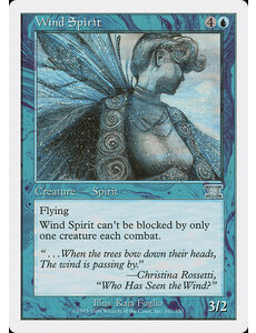 Magic: The Gathering Wind Spirit (107) Moderately Played
