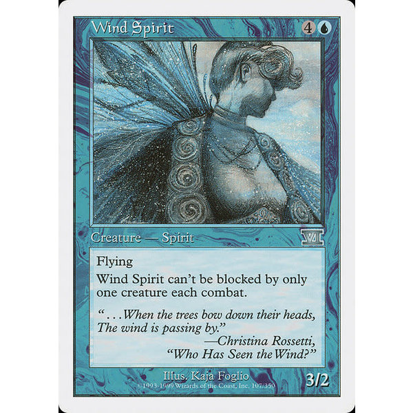 Magic: The Gathering Wind Spirit (107) Moderately Played