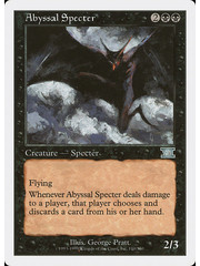 Magic: The Gathering Abyssal Specter (110) Moderately Played