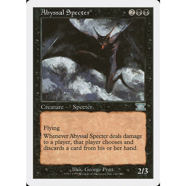 Magic: The Gathering Abyssal Specter (110) Moderately Played