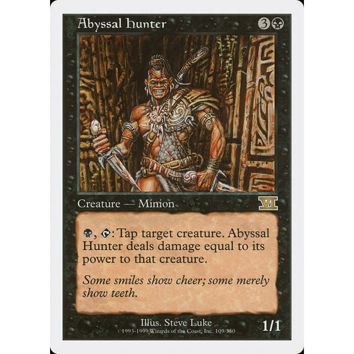 Magic: The Gathering Abyssal Hunter (109) Moderately Played