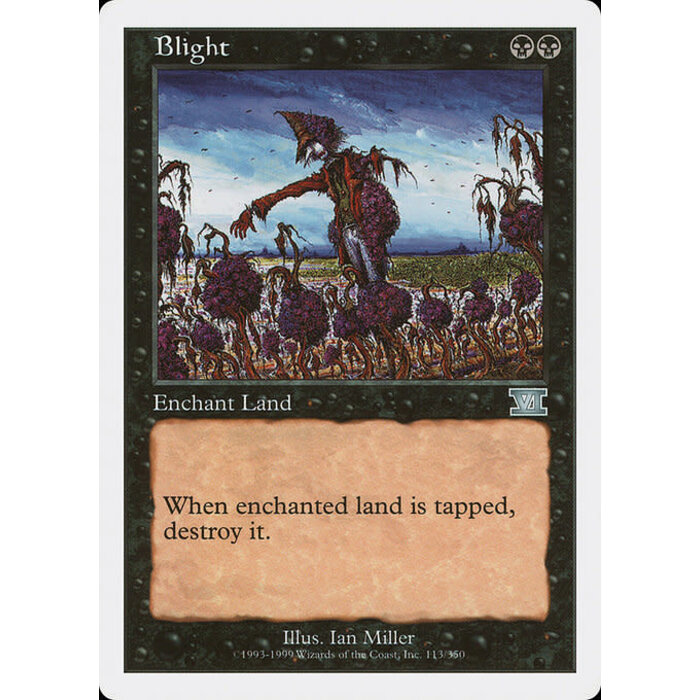 Magic: The Gathering Blight (113) Heavily Played