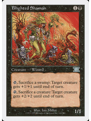 Magic: The Gathering Blighted Shaman (114) Heavily Played