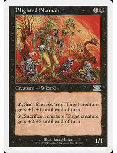 Magic: The Gathering Blighted Shaman (114) Heavily Played