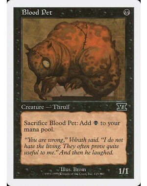 Magic: The Gathering Blood Pet (115) Heavily Played